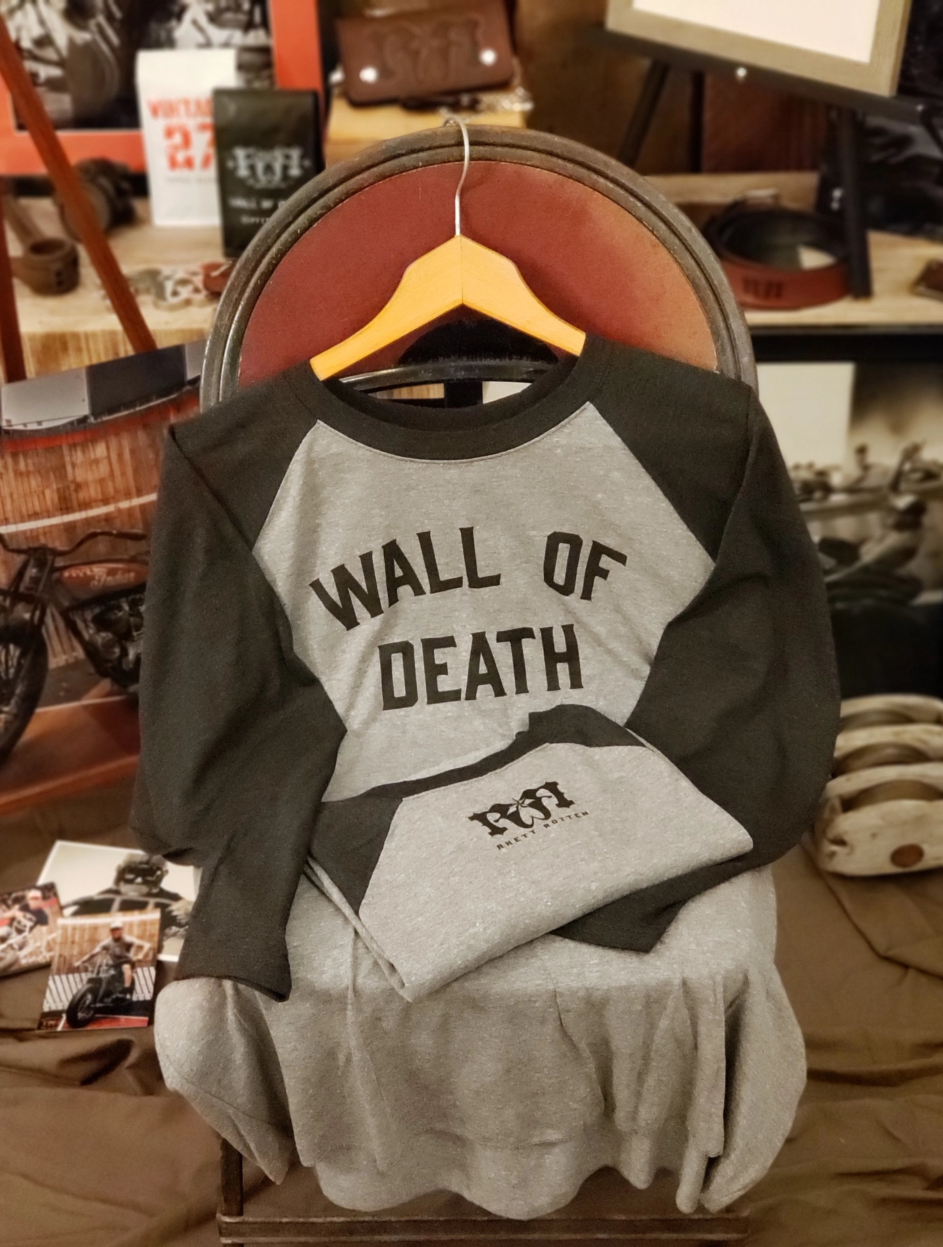 Wall of Death 3/4 sleeve raglan Jersey – Official Rhett Rotten