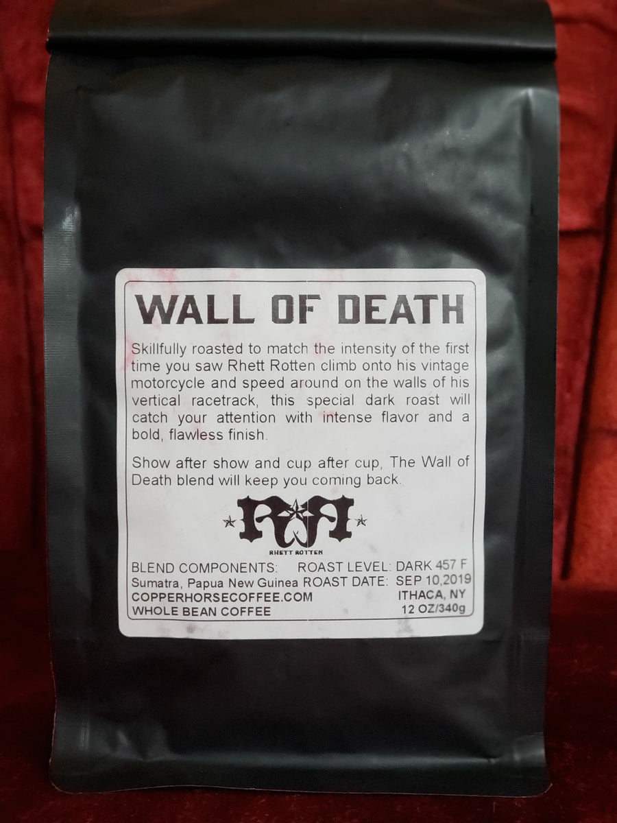 Wall of Death Blend, dark roast – Official Rhett Rotten