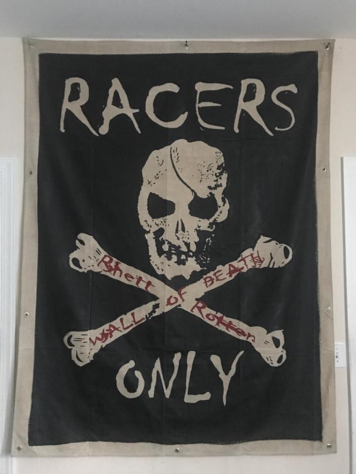 Racers Only Canvas Banner