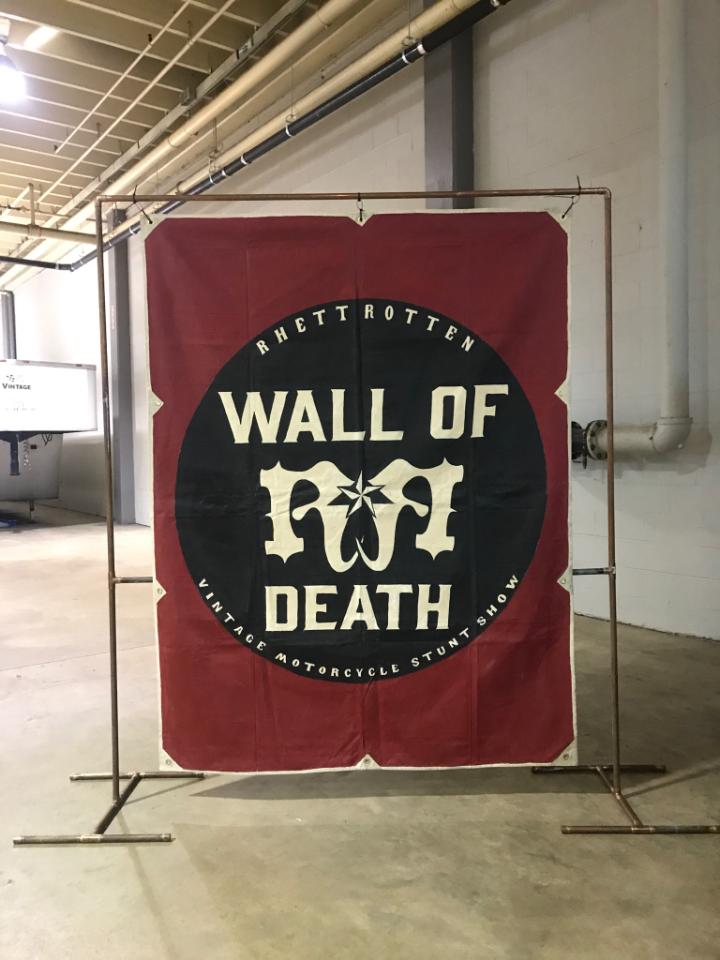 Rhett Rotten Wall of Death Canvas Banner